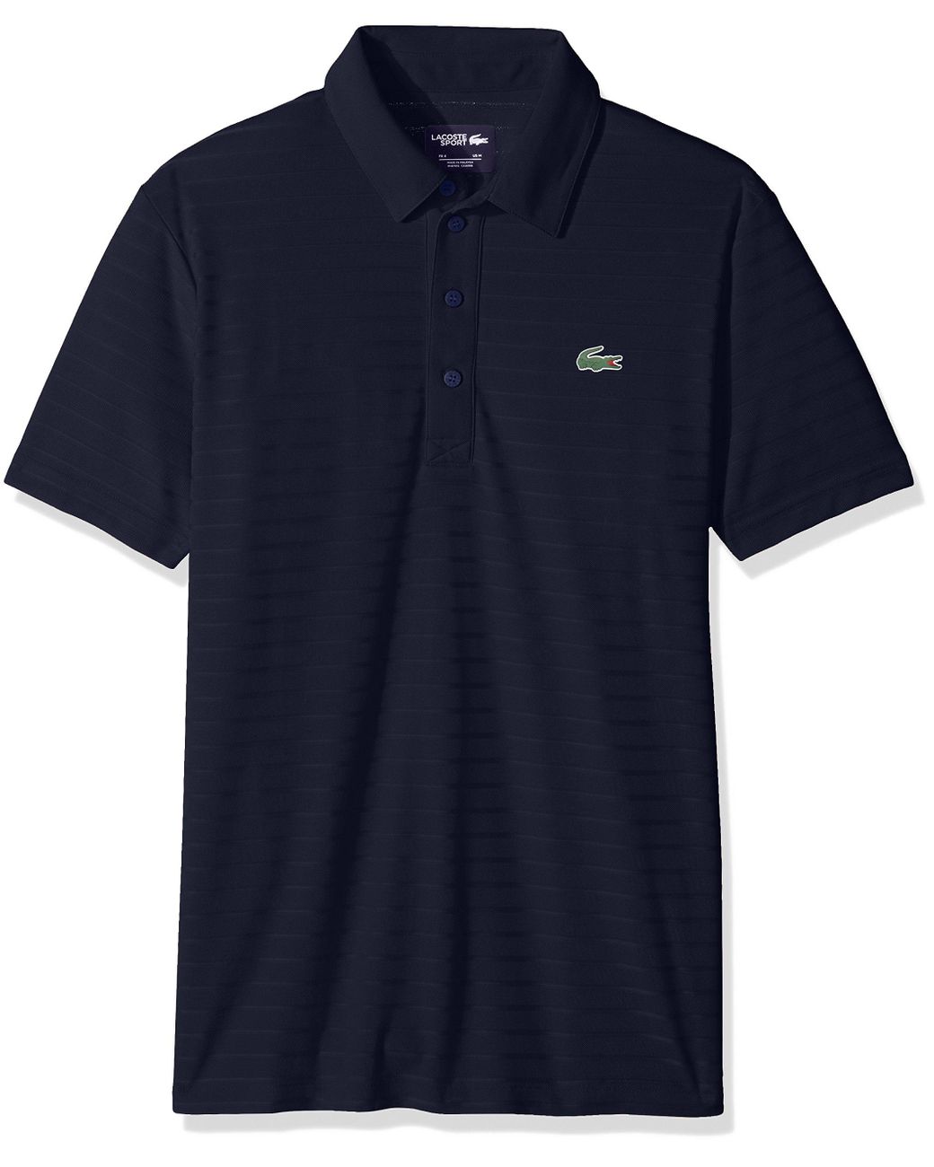 Lacoste Golf Short Sleeve Ultra Dry Tech Jersey Solid Jaquard Polo in