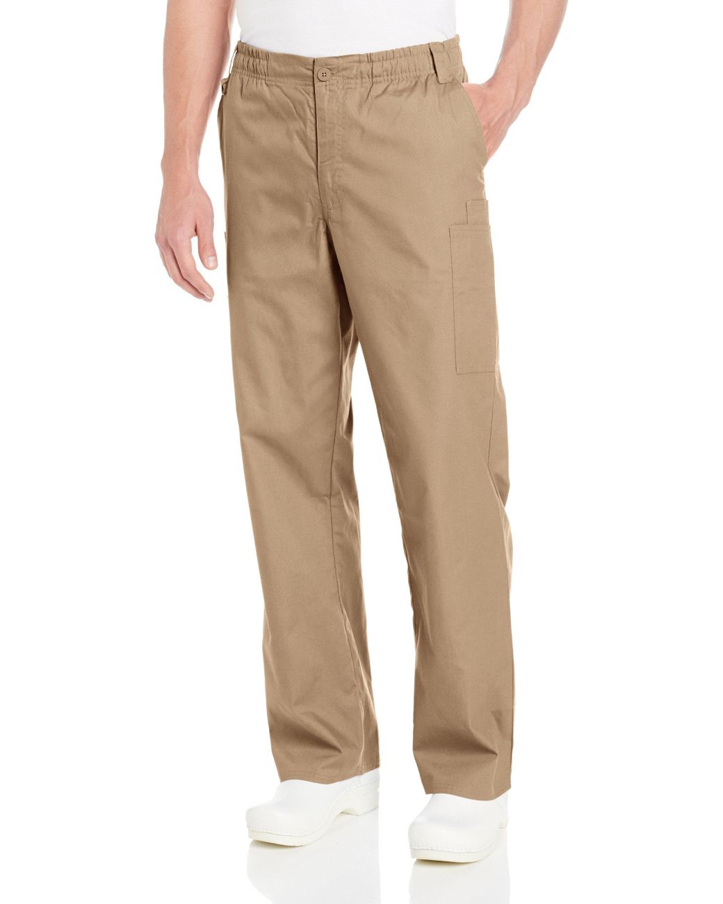 Dickies Big And Tall Signature Elastic Waist Scrubs Pant in Khaki ...