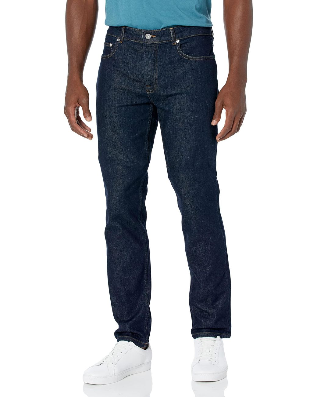 Lacoste Mens Solid Stretch Denim Slim-fit Pant Jeans in Blue for Men | Lyst