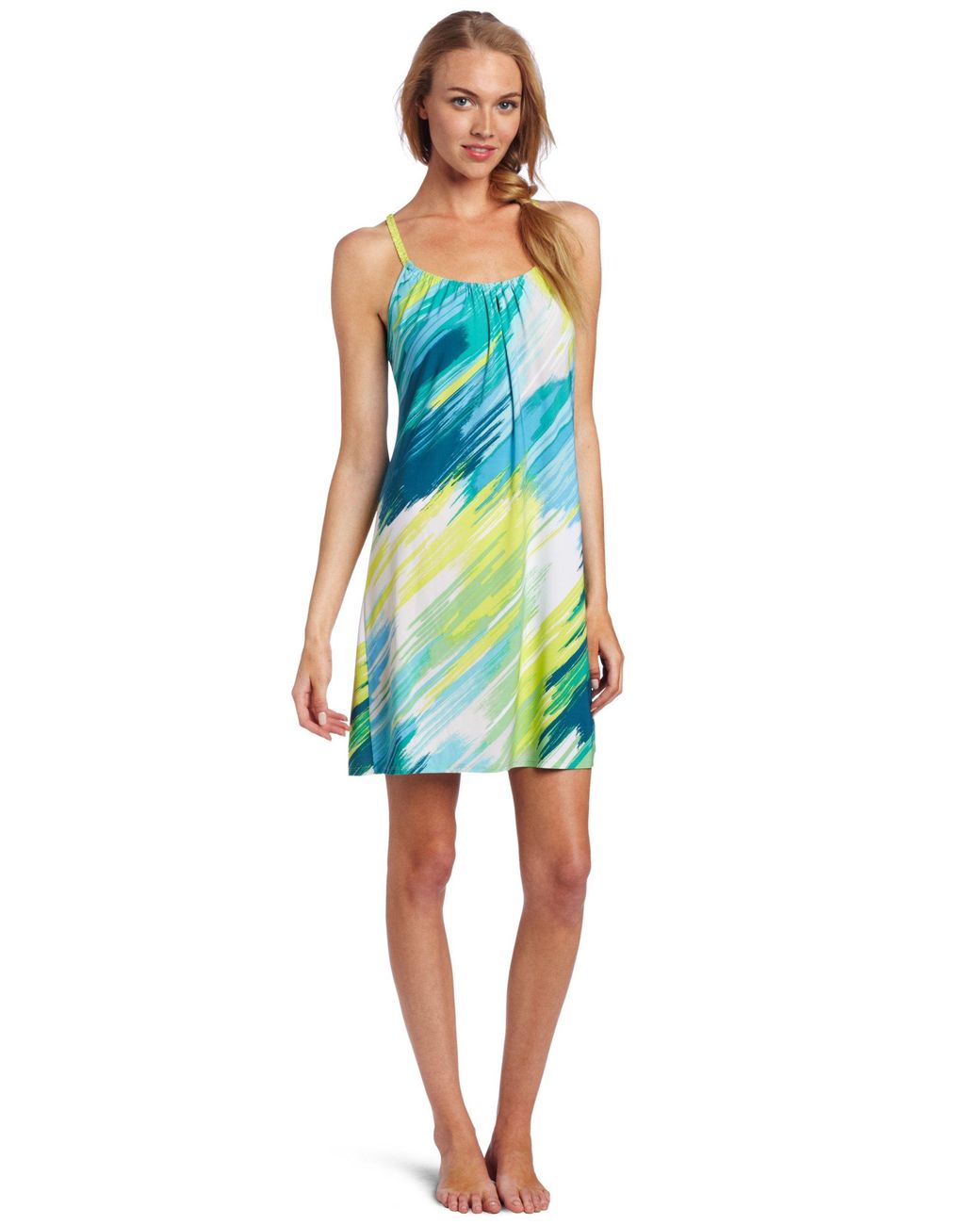 Natori Josie By Sleepwear Lemongrass 33 Inch Chemise in Blue Lyst