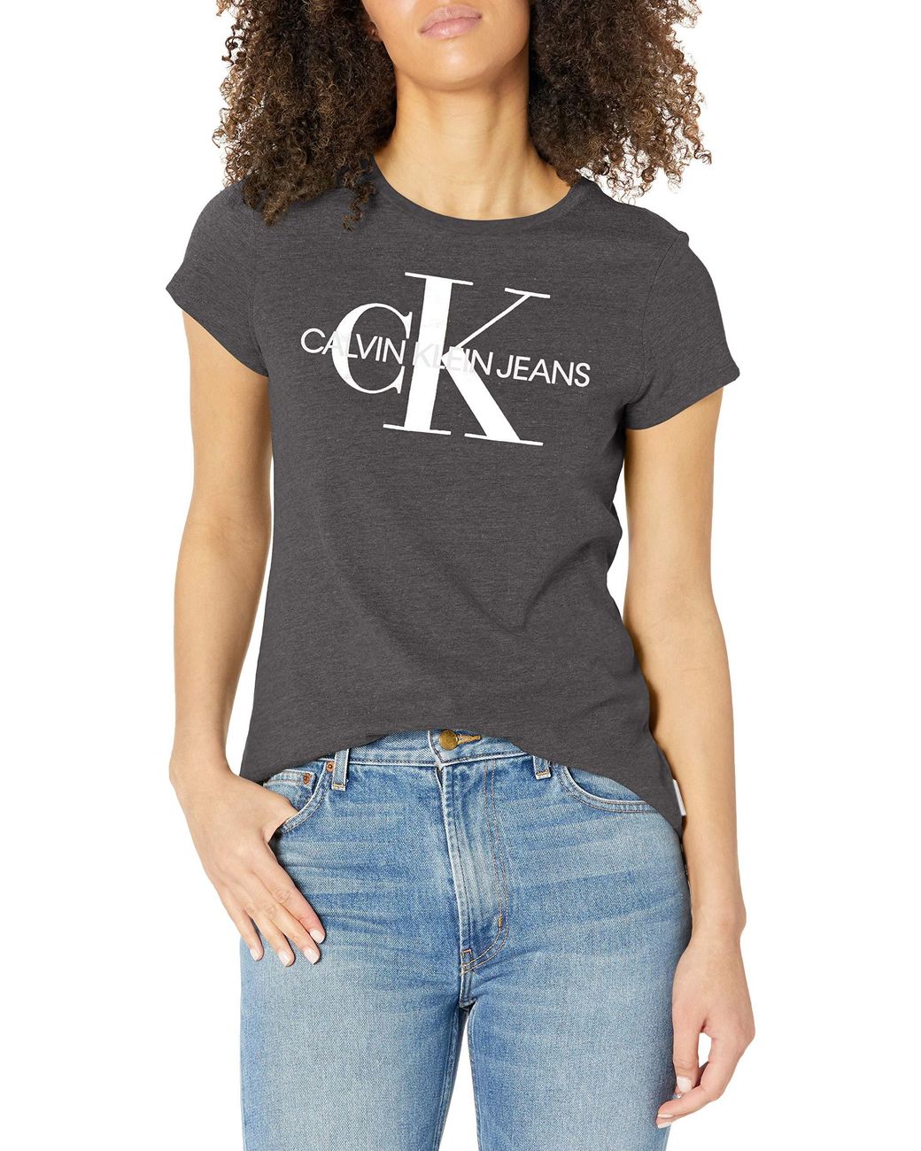calvin klein cropped tee