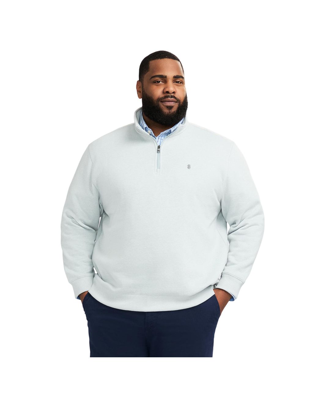 Izod quarter zip fleece pullover discount