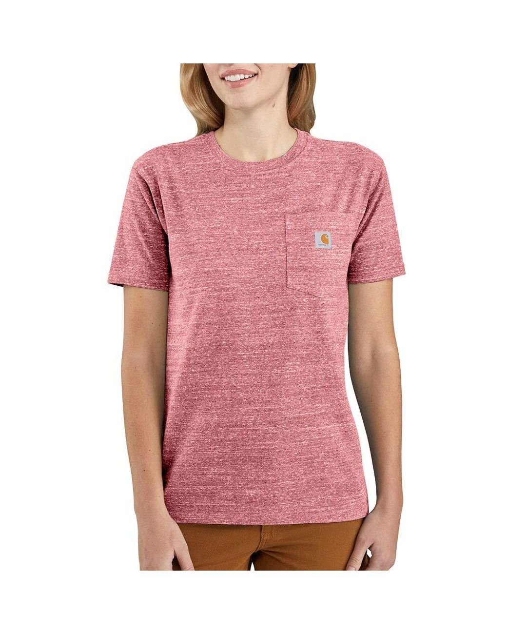 Carhartt Cotton Shirt in Pink - Lyst