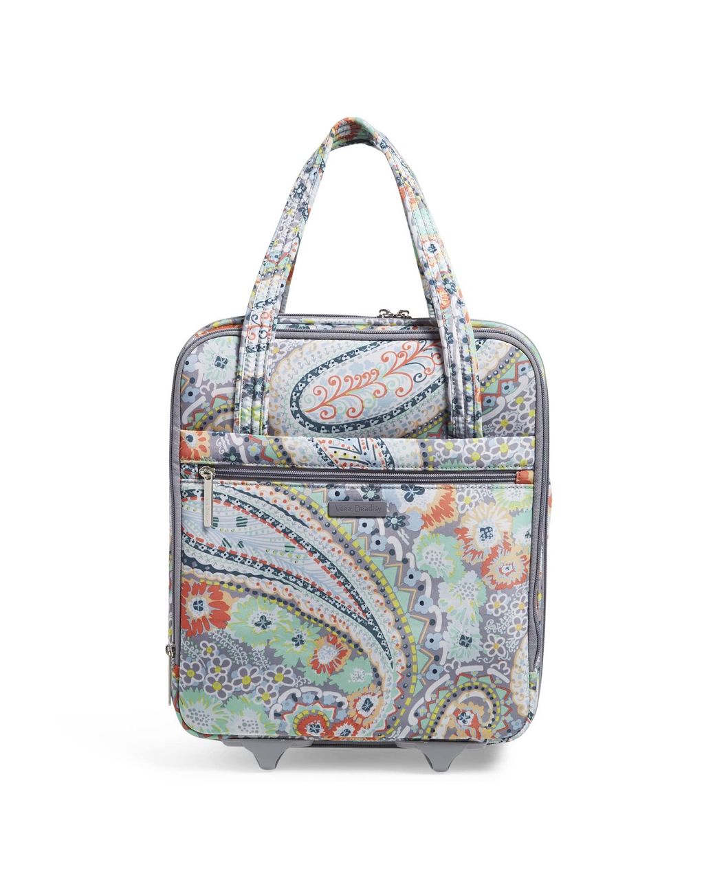 Vera Bradley Womens Softside Underseat Rolling Work Bag Luggage in Blue Lyst