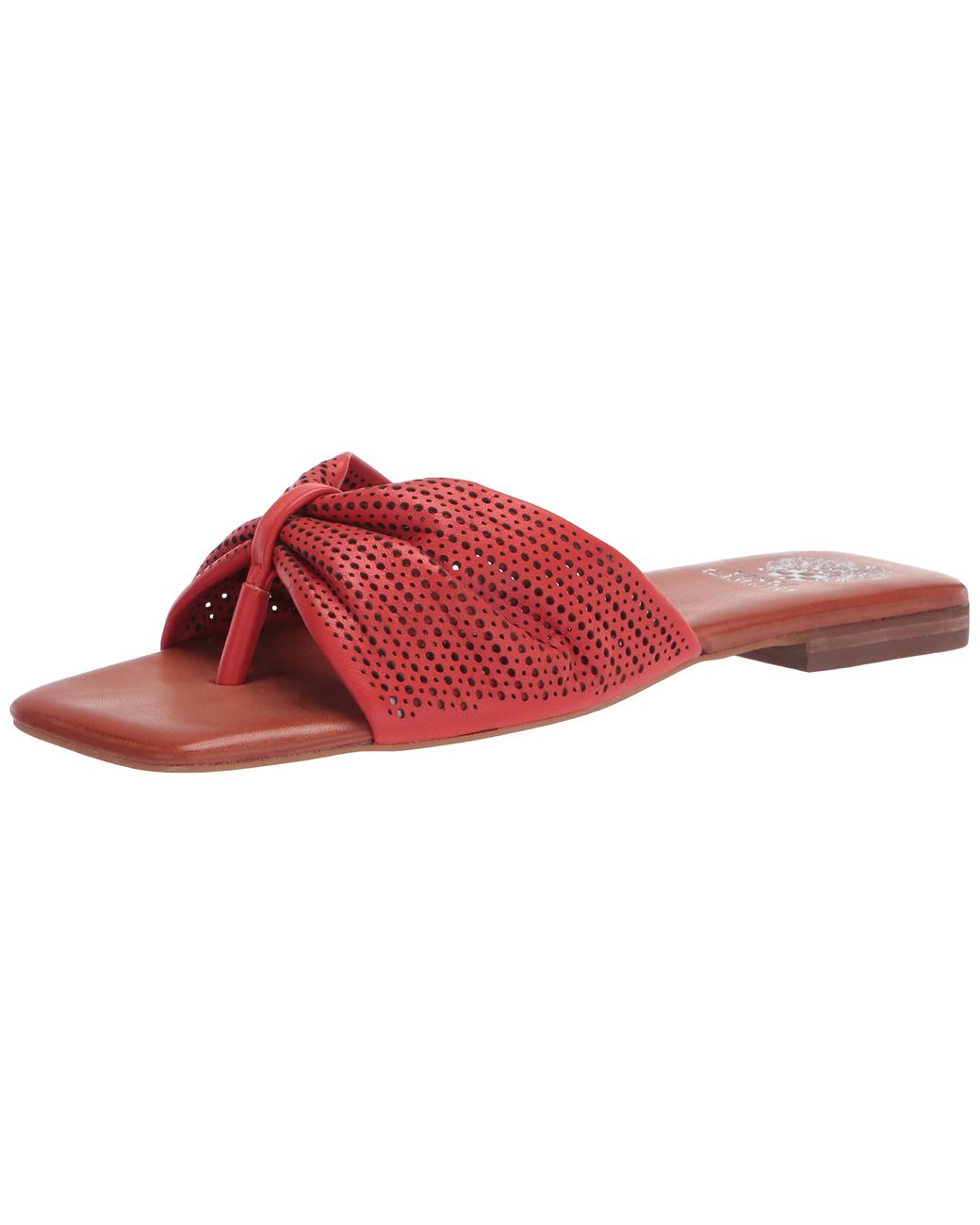 Vince Camuto Leather Amahlee Thong Sandal Flip-flop in Red - Save 65% - Lyst