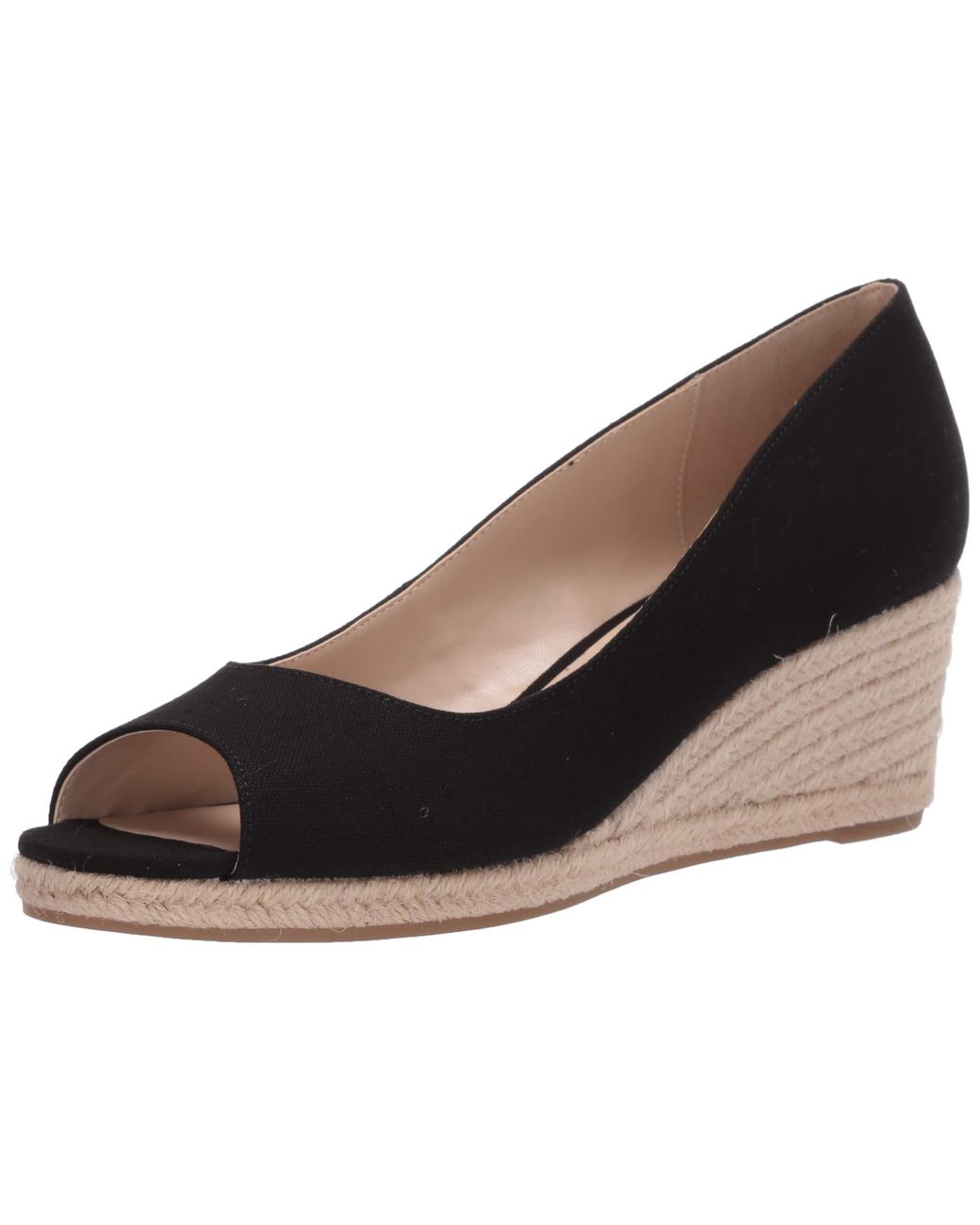 bandolino black wedge sandals