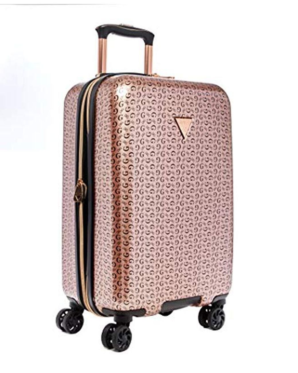 guess luggage rose gold