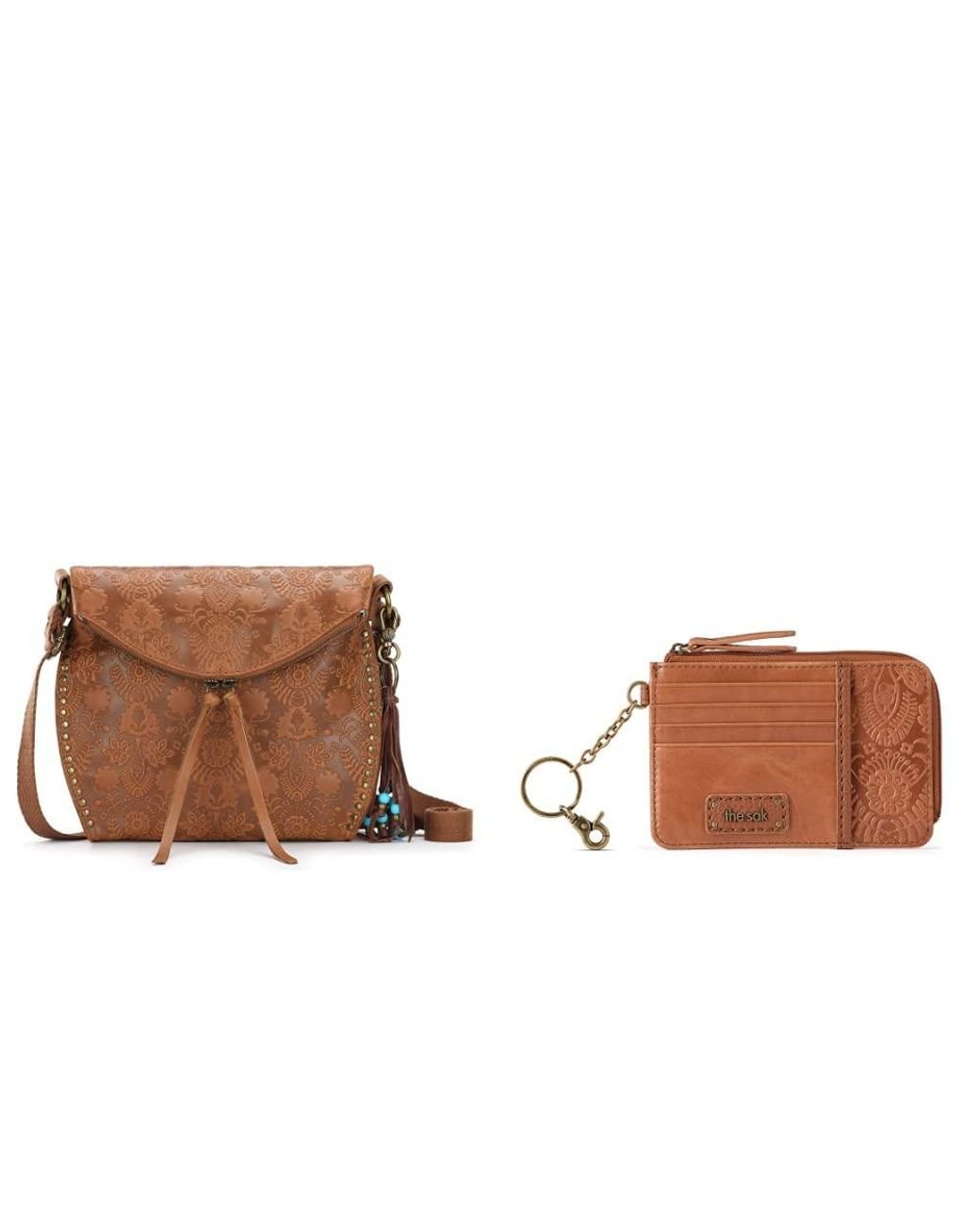 The Sak Silverlake Crossbody + Iris Card Wallet in Brown Lyst