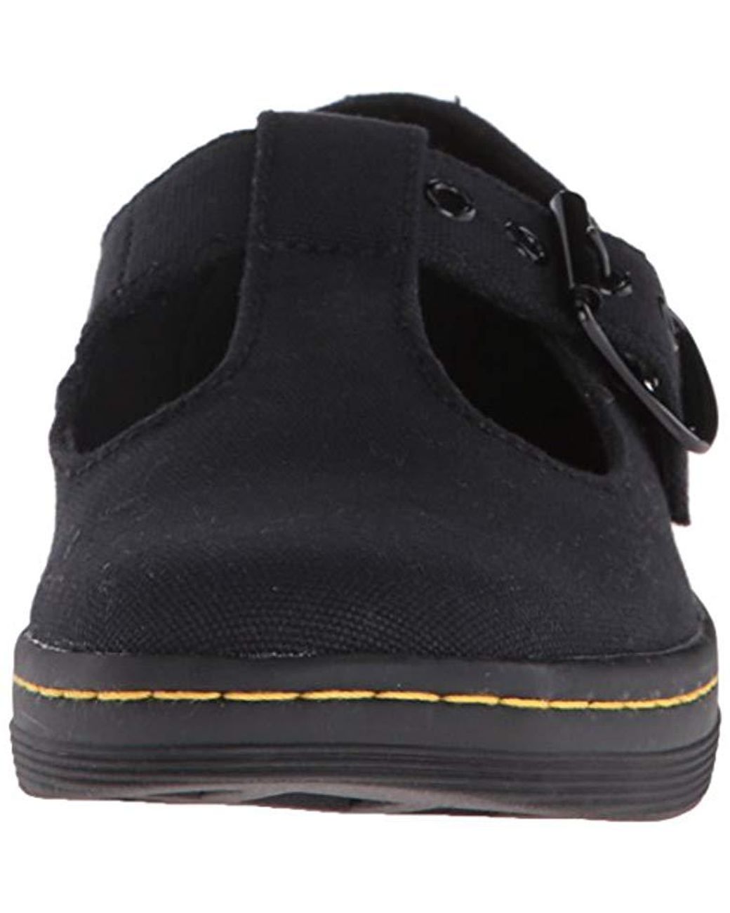 Dr. Martens Canvas Woolwich Mary Jane Flat in Black | Lyst