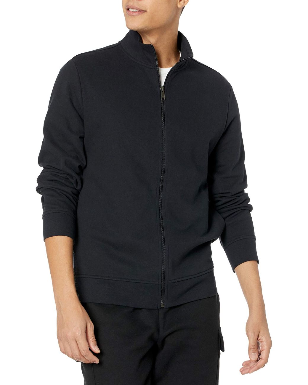 Amazon Essentials Lightweight French Terry Full-zip Mockneck Sweatshirt ...