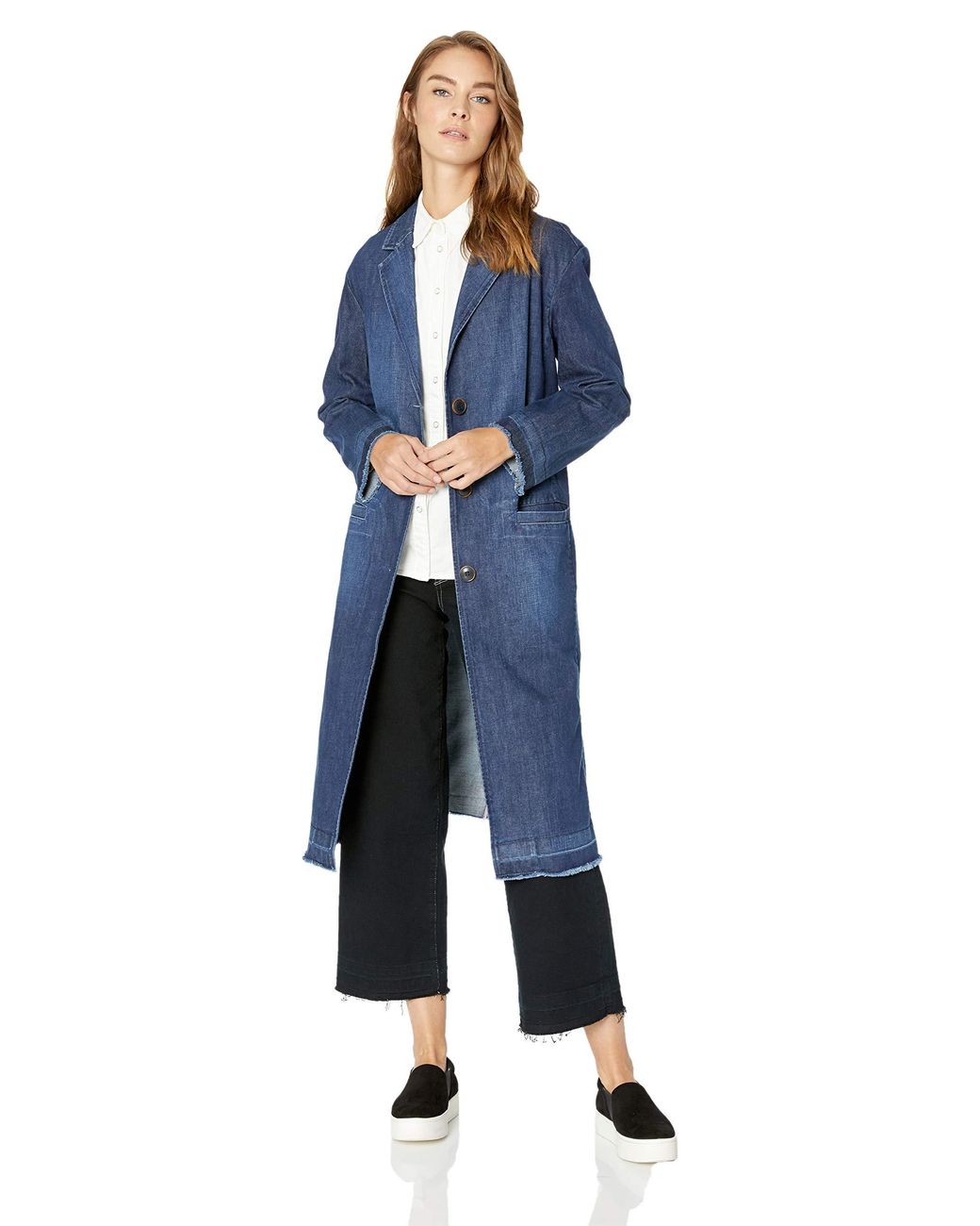 Levi s Raw Edge Duster Jacket in Blue Lyst