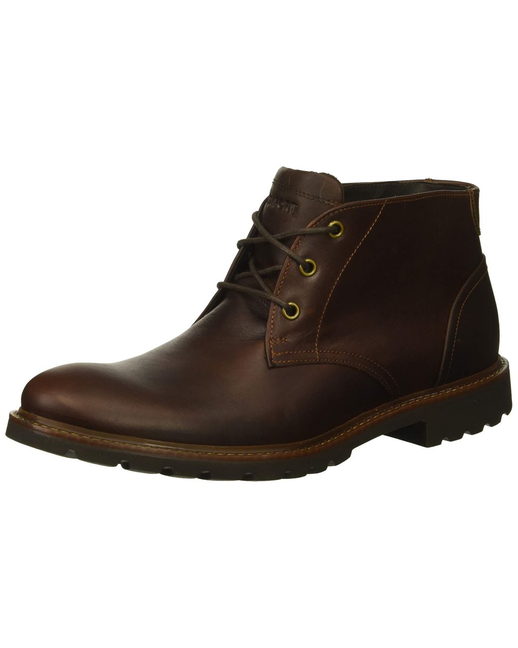 rockport men's leather sharp & ready chukkas