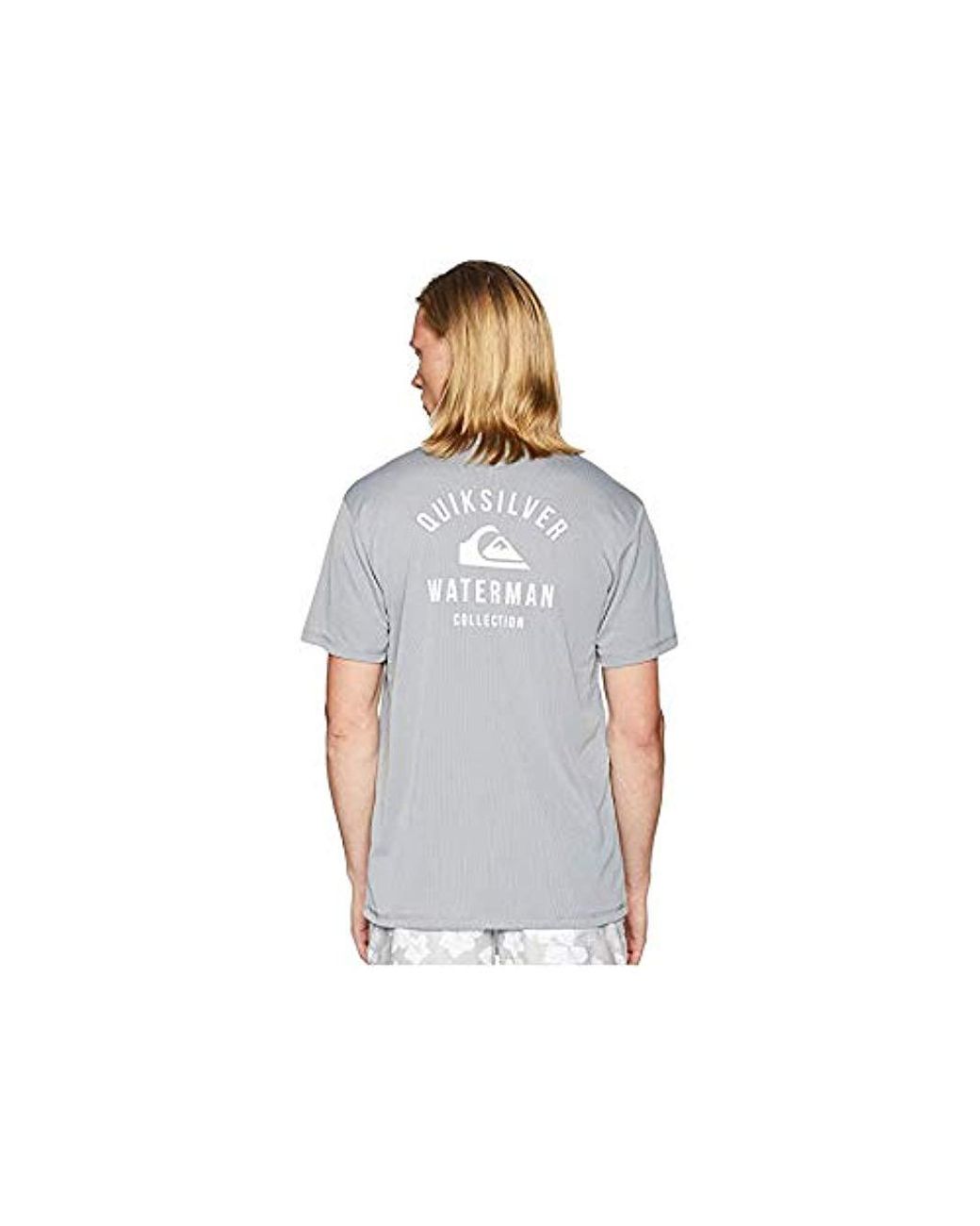 QUIKSILVER Mens Gut Check Short Sleeve Rashguard Swim Shirt 50 UPF