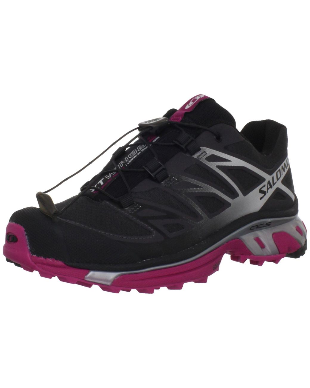 Salomon Xt Wings 3 Trail Running Shoe,asphalt/silver Metallic/fancy Pink,11  M Us in Black | Lyst