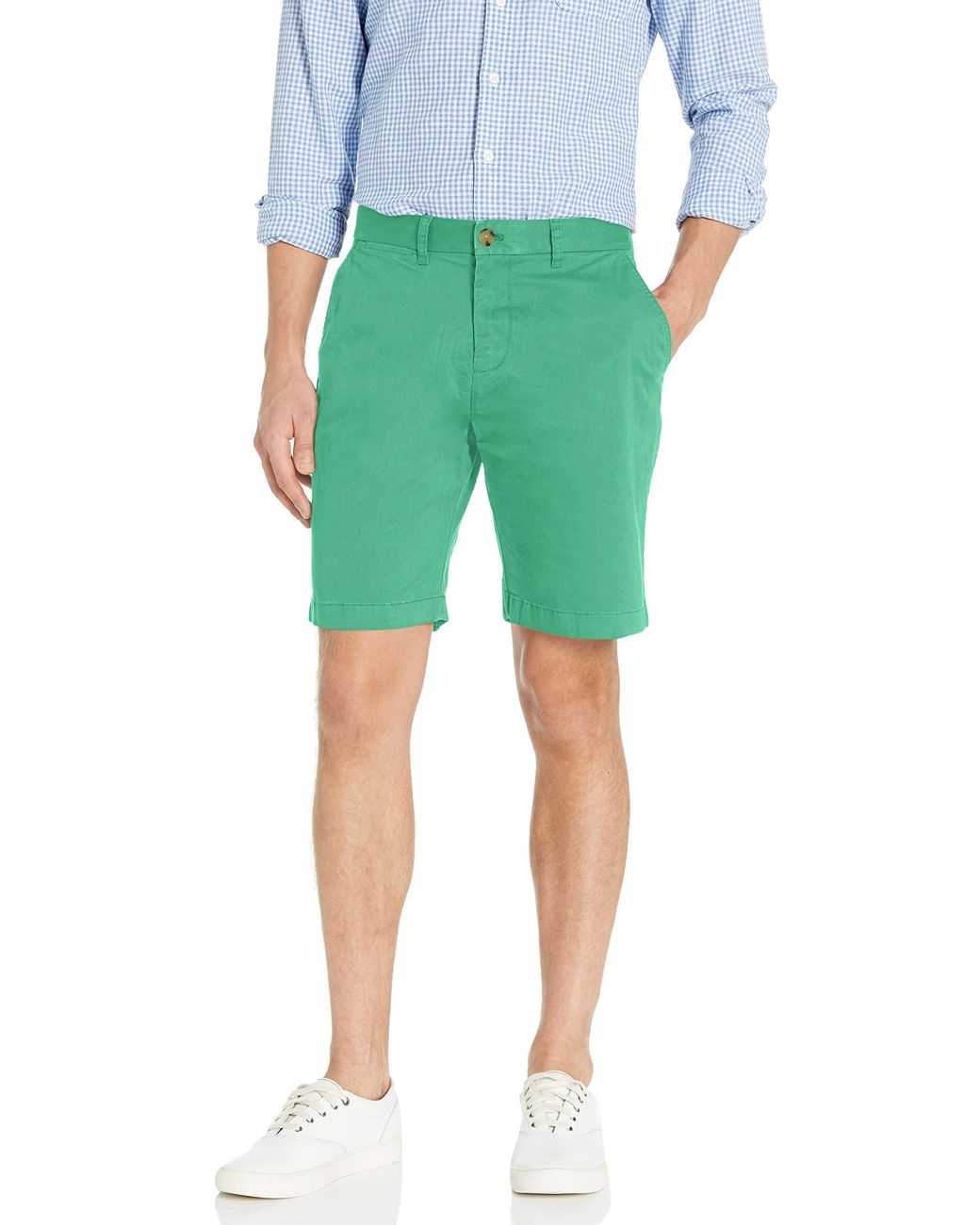 Tommy Hilfiger Casual Stretch Chino Shorts in Green for Men Lyst