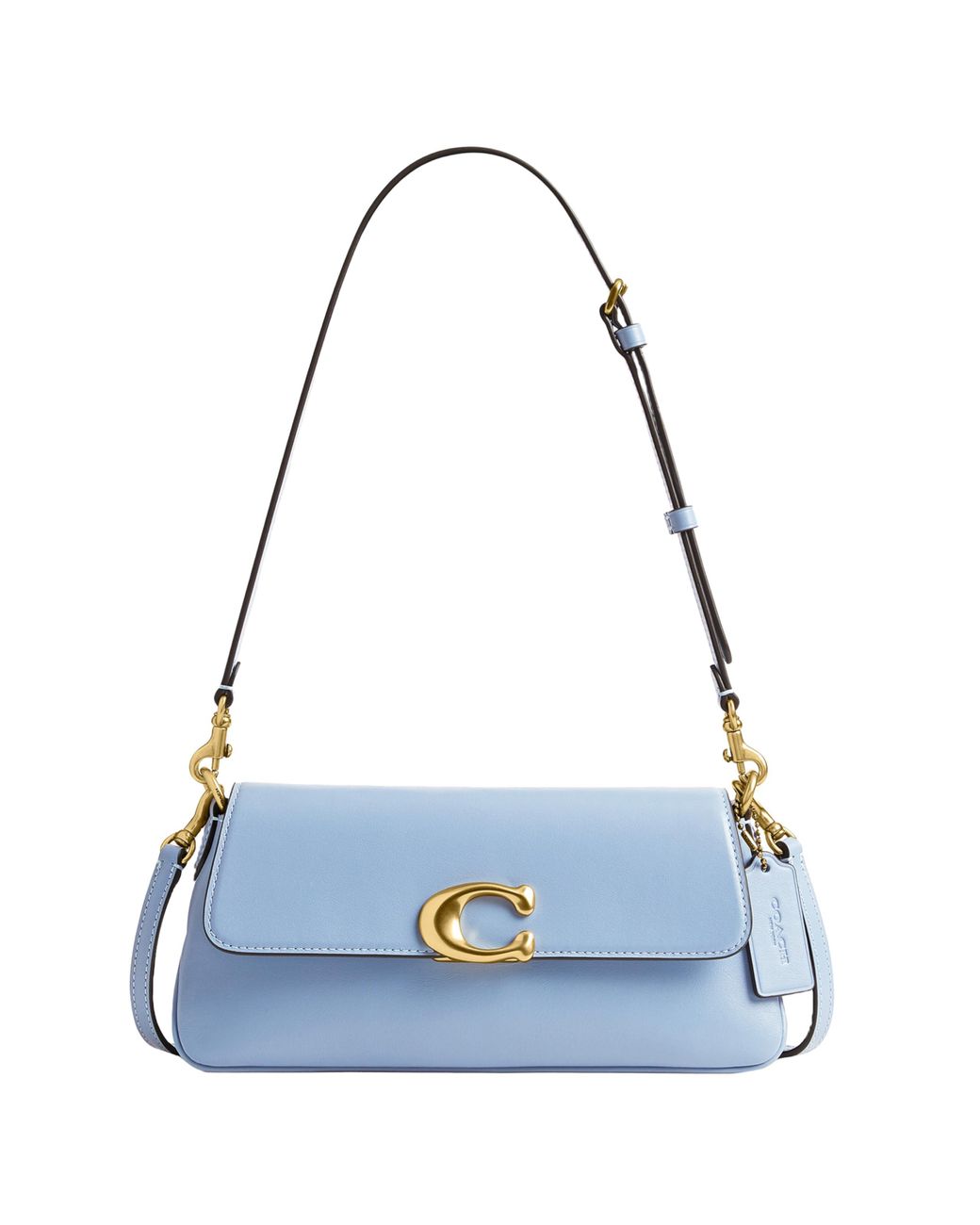 COACH ポシェット ライトブルー COACH ライトブルー ショルダーバッグ 中型 - メルカリ