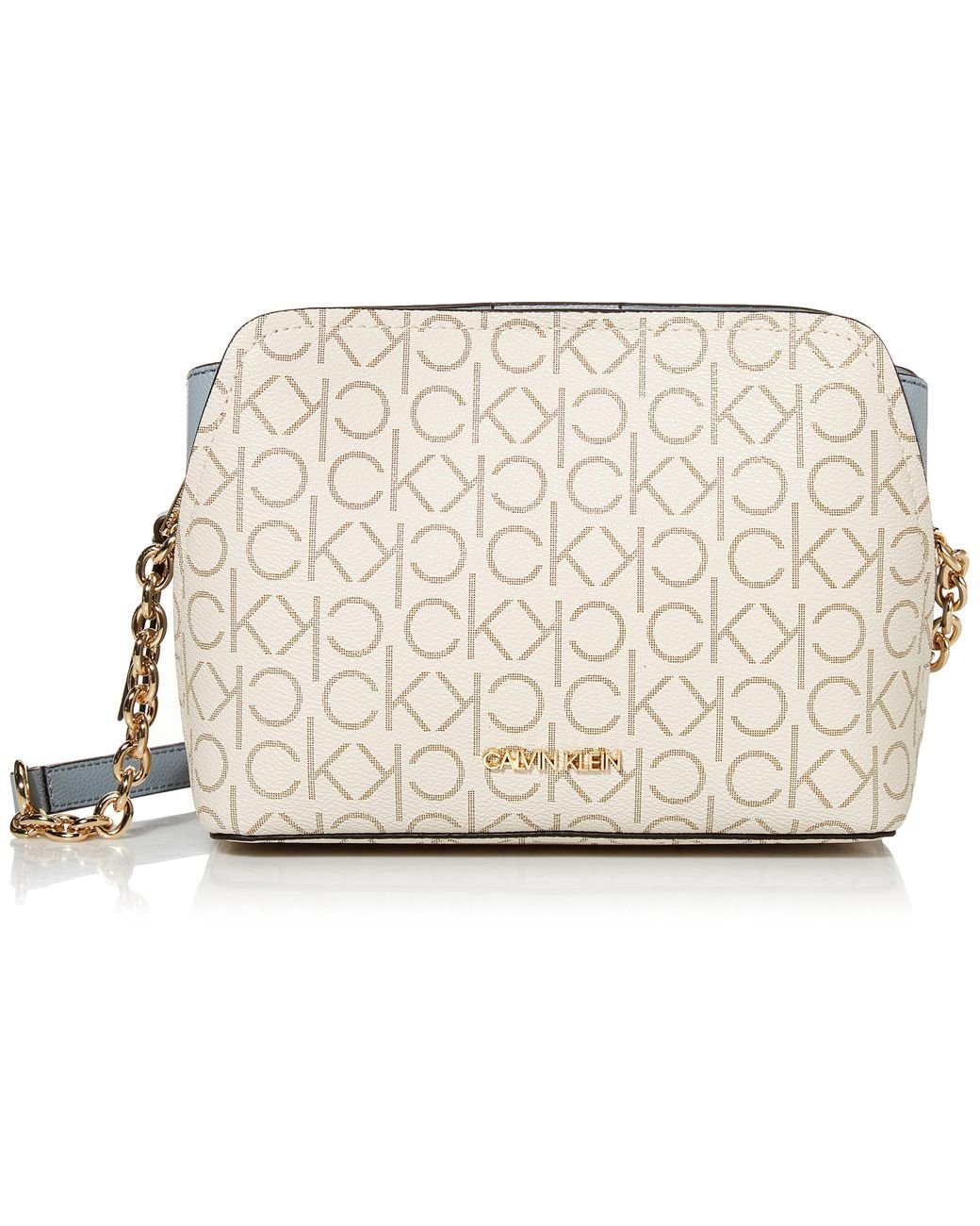 Calvin Klein Hailey Signature Triple Compartment Chain Crossbody Lyst