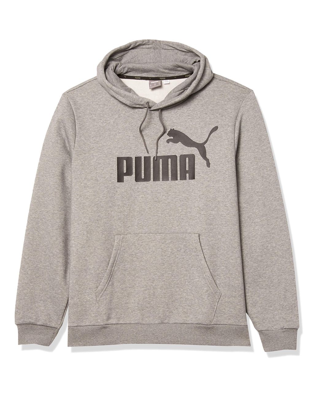 PUMA Cotton Essentials Big Logo Full Zip Hoodie in Gray for Men - Save ...