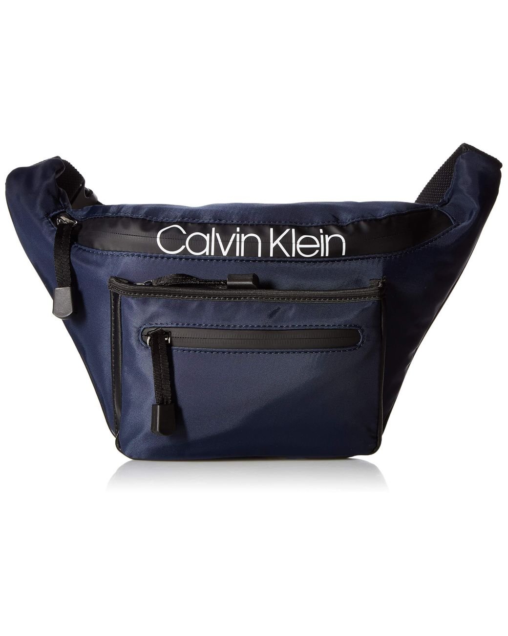 calvin klein leather fanny pack