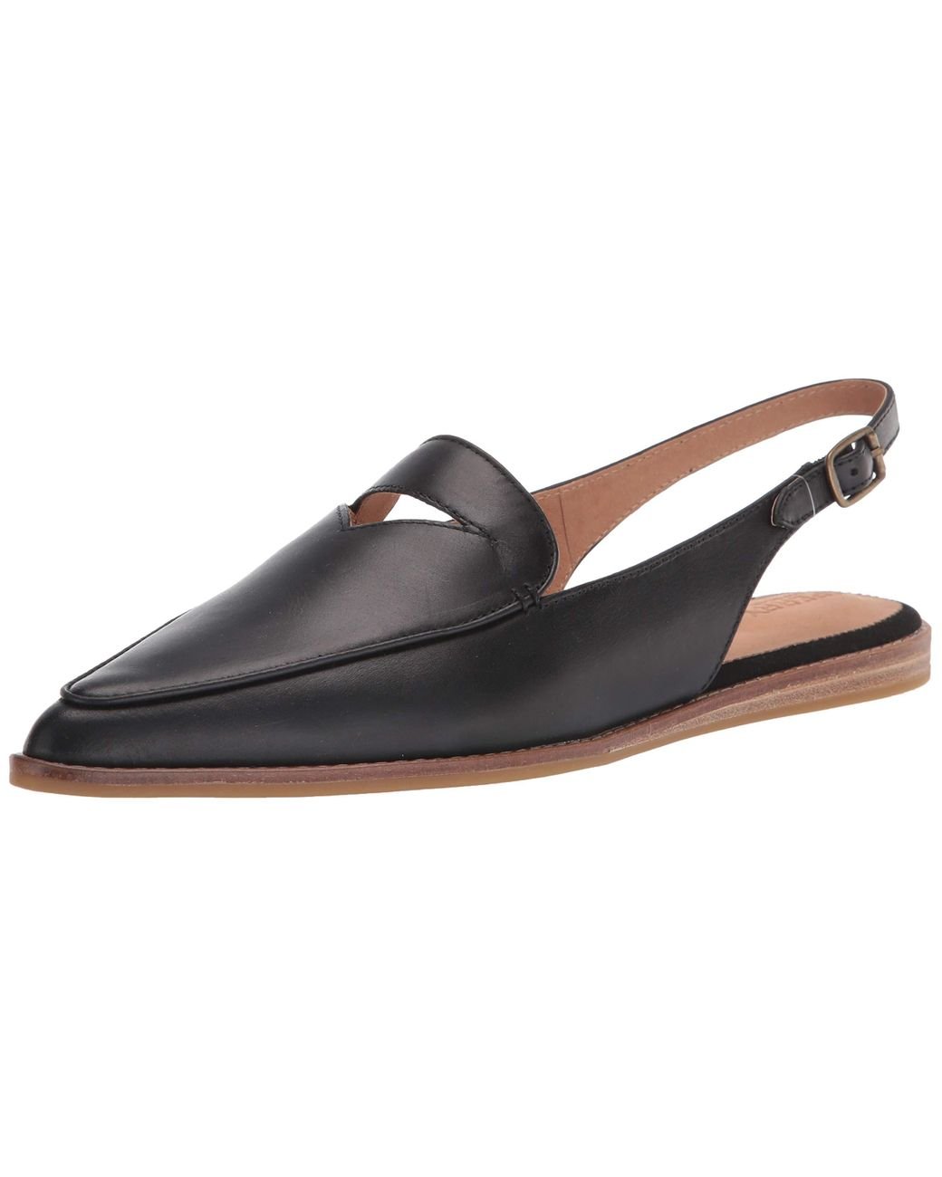 Sperry Top-Sider Saybrook Slingback Suede Loafer Flat in Black - Lyst