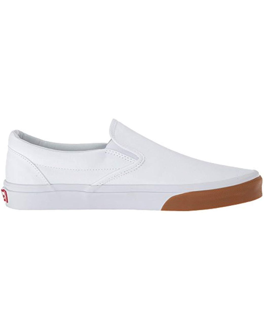 Vans Classic Slip-on Shoes (gum Bumper) True White/true White, Us 7.5/us 9  for Men | Lyst