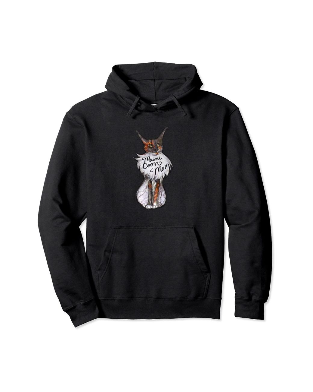 Caterpillar Maine Coon Mom Pullover Hoodie in Black Lyst