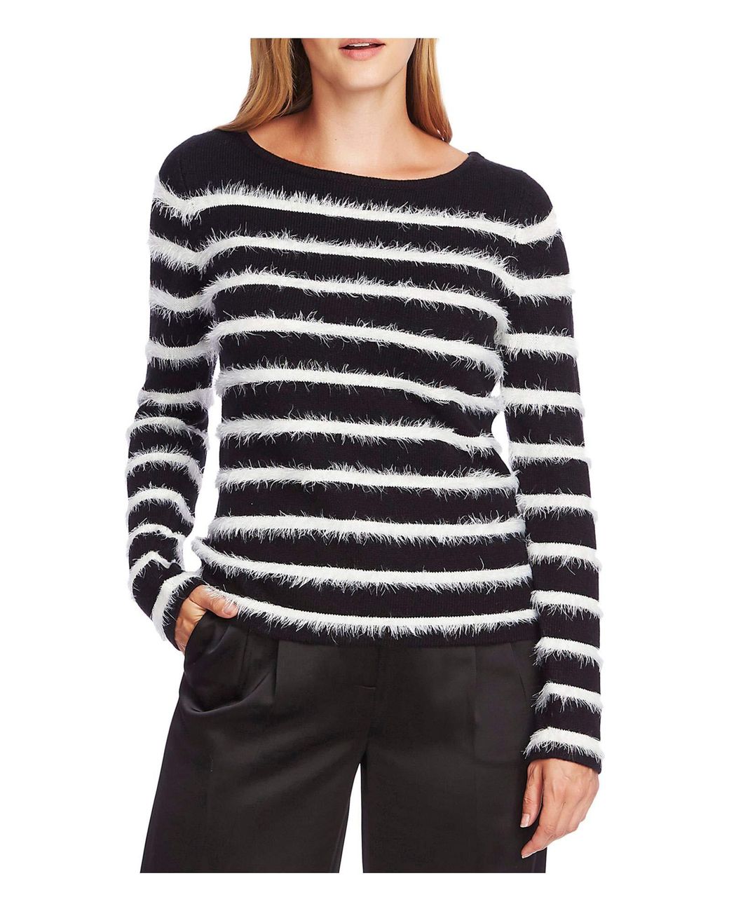 vince camuto eyelash knit sweater