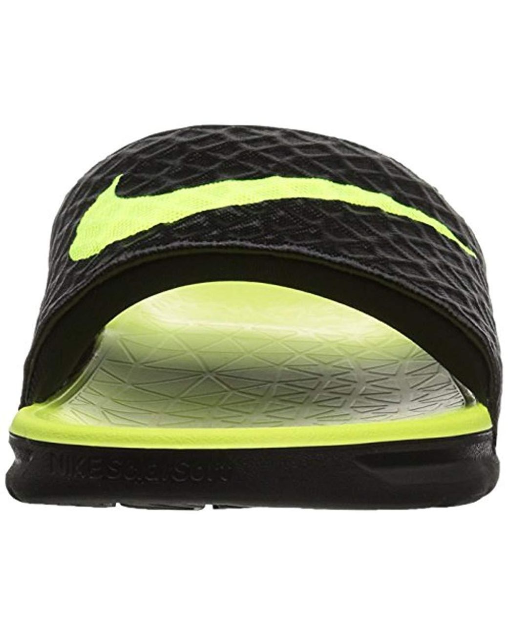 Nike Benassi Solarsoft Slide Beach & Pool Shoes in Black for Men | Lyst
