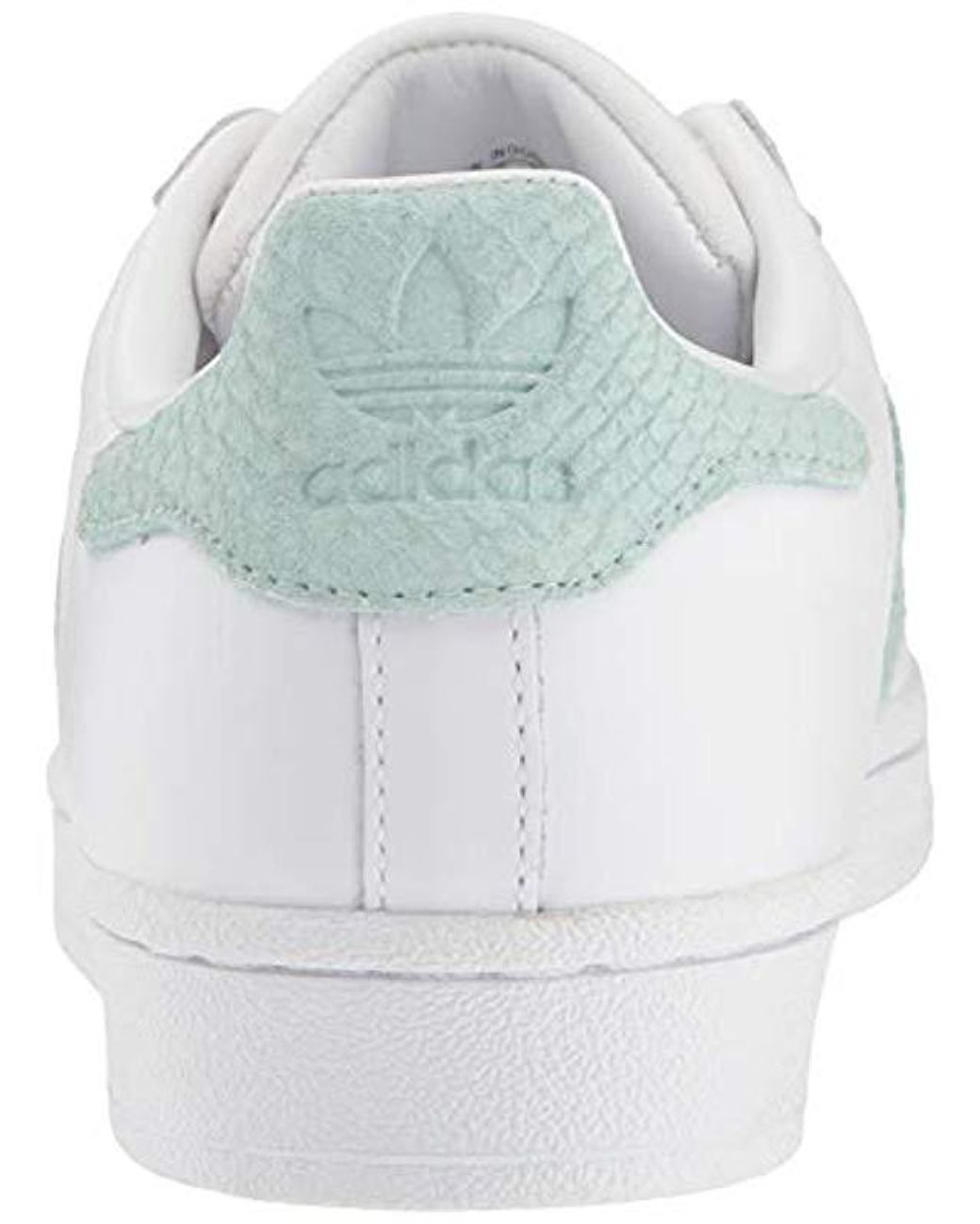 adidas Originals Leather Superstar Shoes Sneaker, White/ash Green/silver  Metallic, 5.5 M Us | Lyst