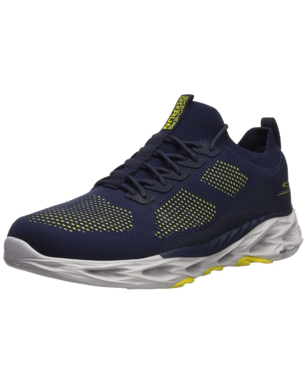 skechers go run mens yellow