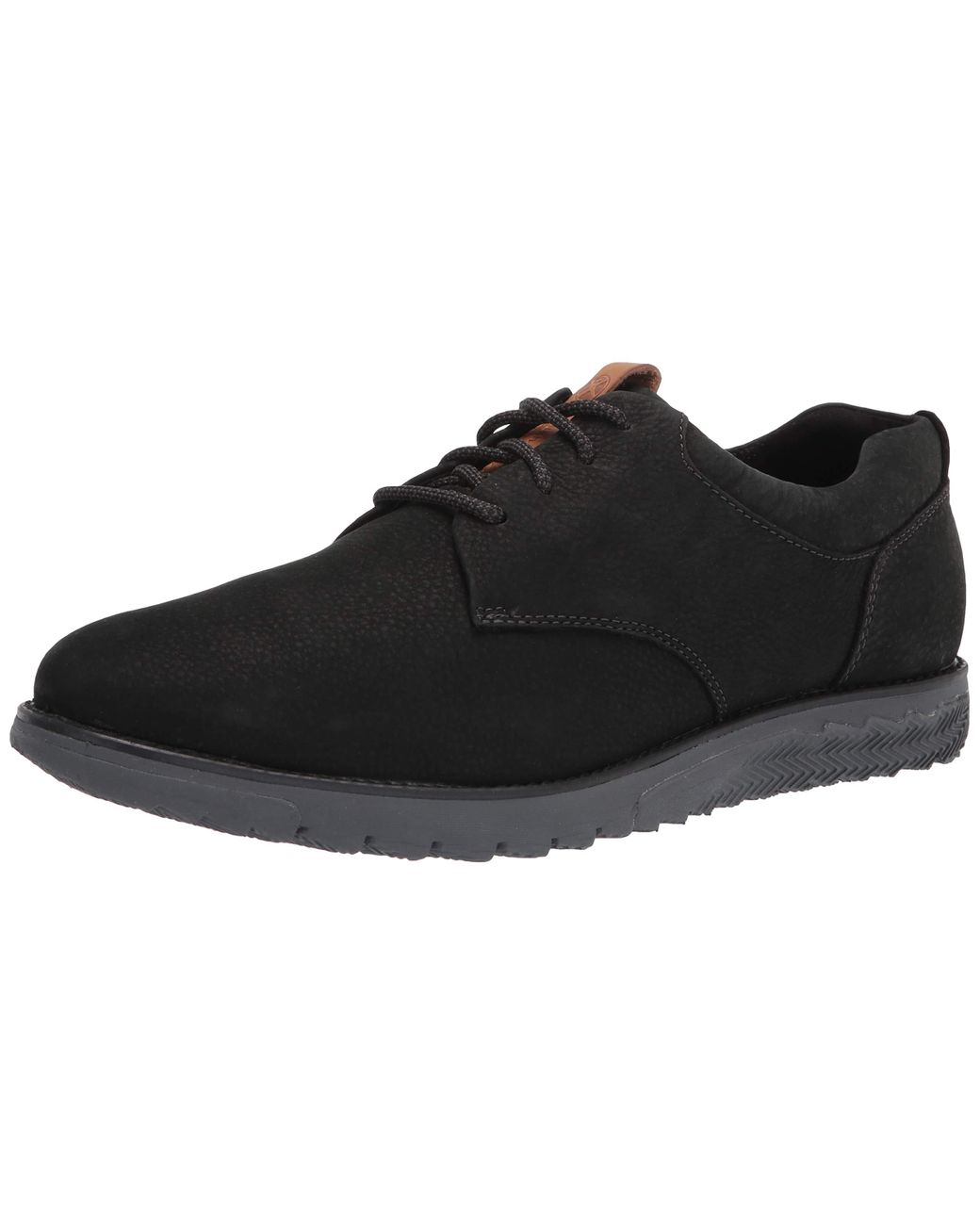 Hush Puppies Leather Expert Plain Toe Laceup Oxford in Black Nubuck ...