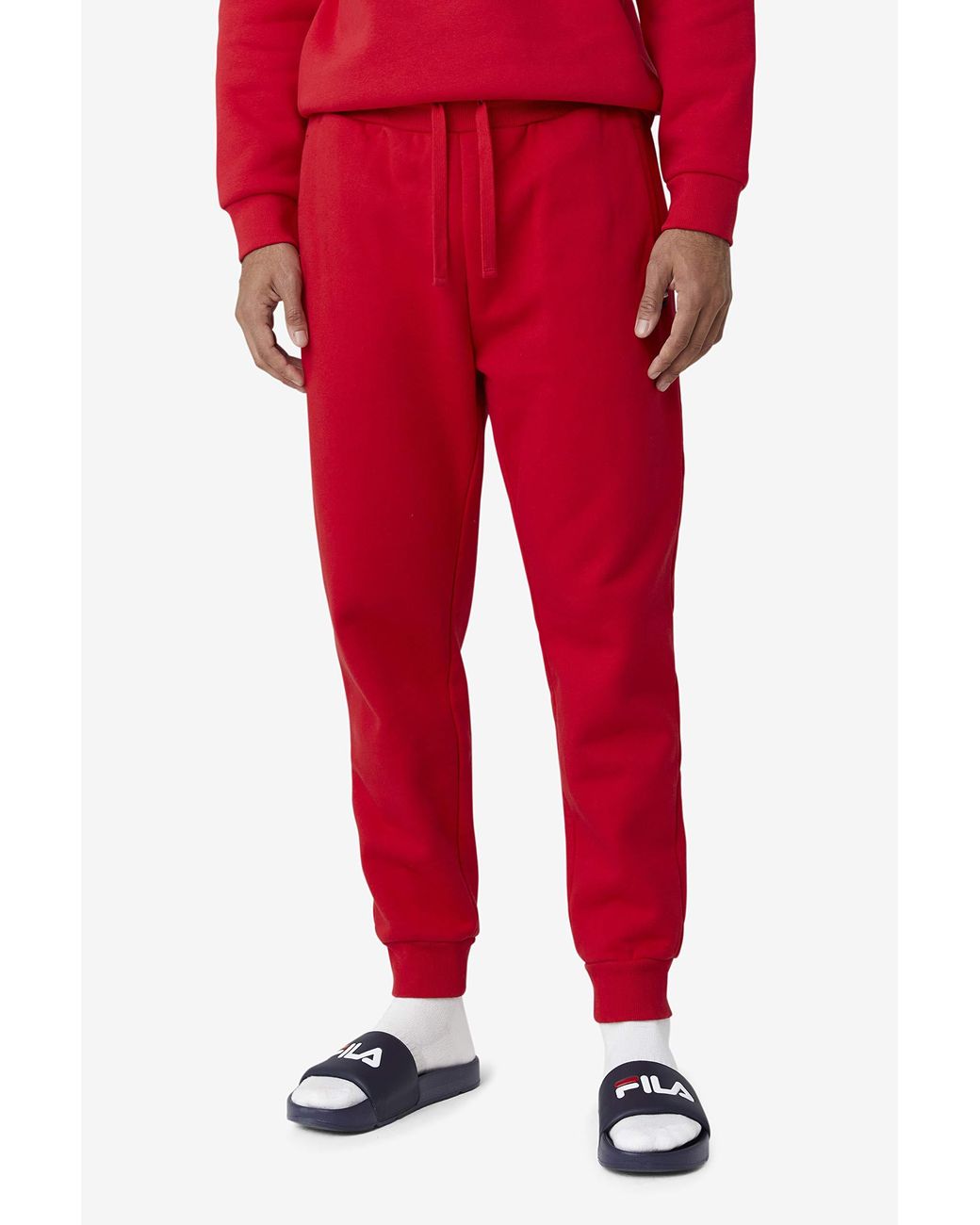 red fila joggers