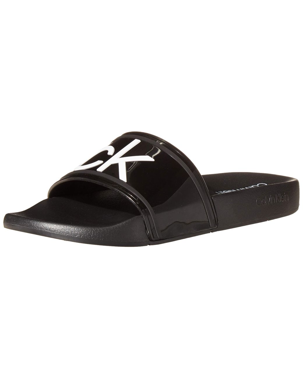 calvin klein slides black