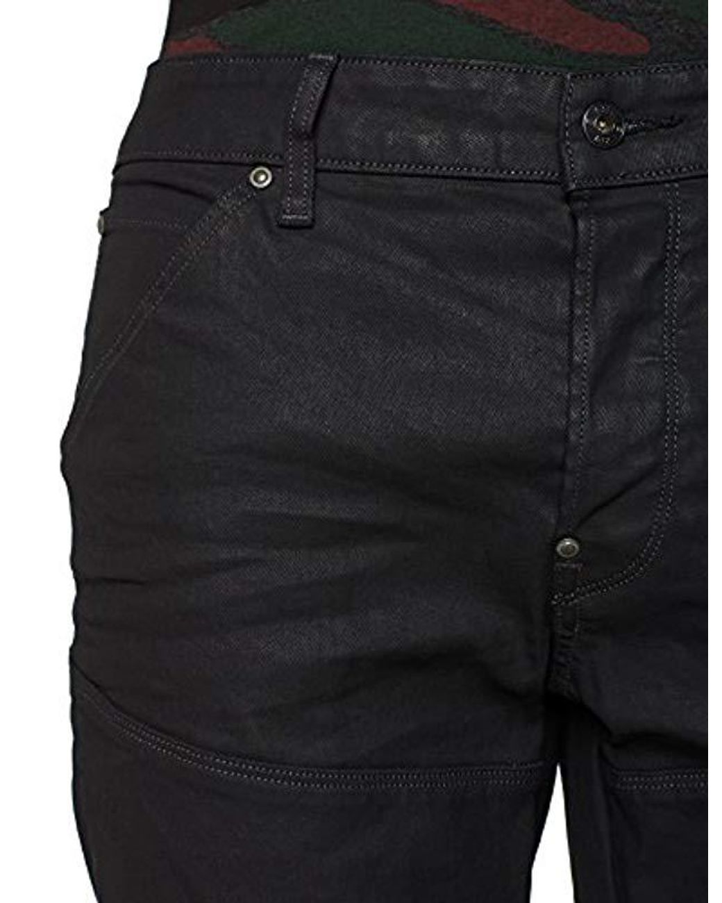 black pintt stretch denim