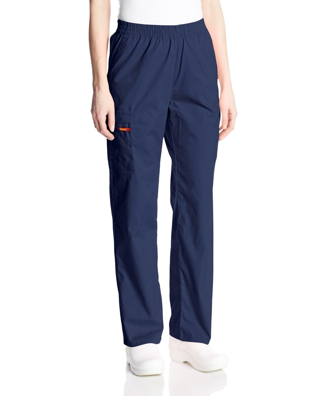 Dickies Signature Elastic Waist Scrubs Pant in Navy (Blue) - Save 17%