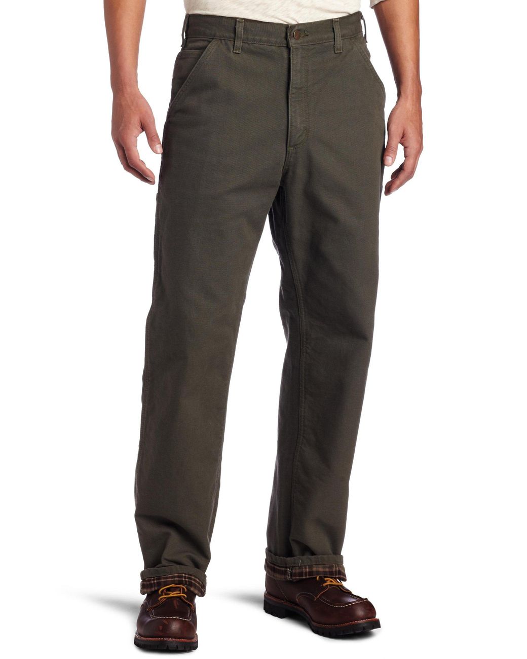 flannel lined duck pants