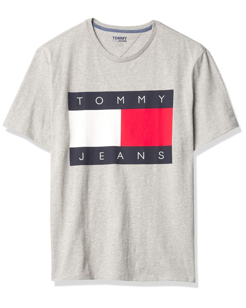 Tommy Hilfiger Denim Tommy Jeans Short Sleeve Logo T Shirt in Gray for ...