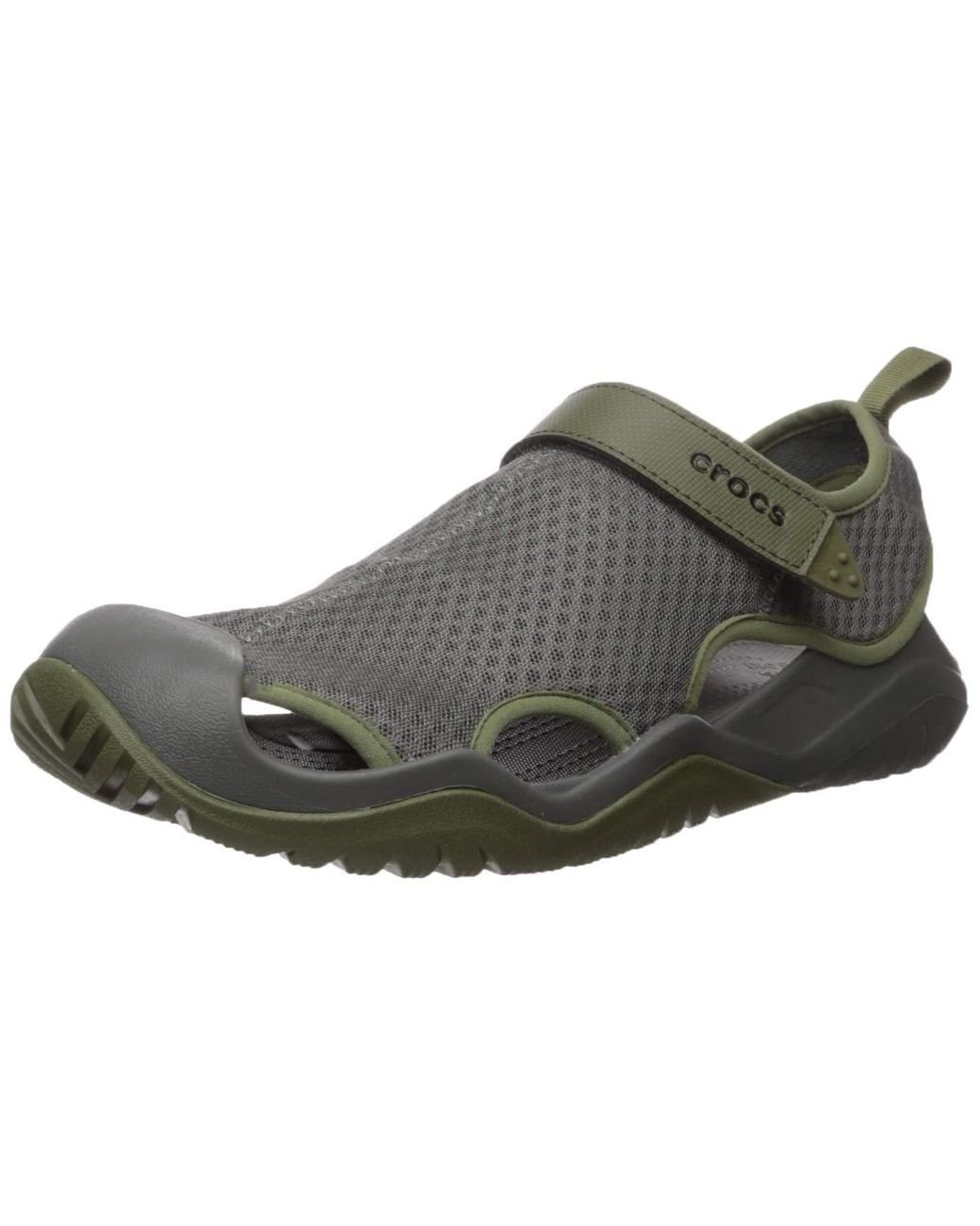 Crocs™ Swiftwater Mesh Deck Sandals in Black for Men | Lyst