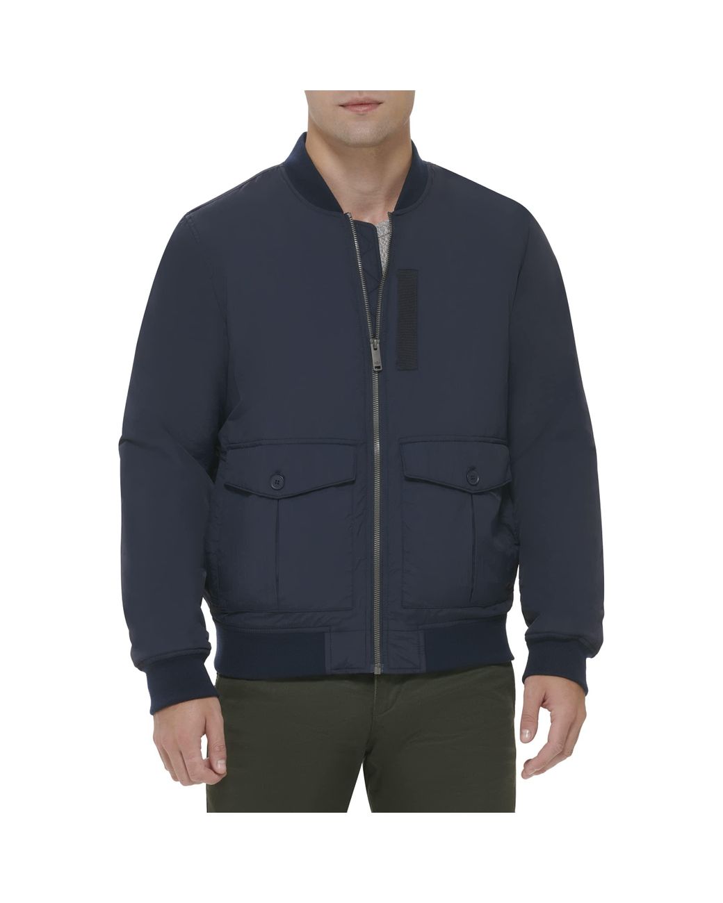 Dockers 2pocket Bomber Jacket in Blue for Men Lyst