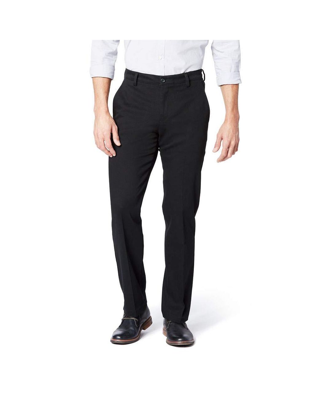 Dockers Slim Fit Workday Khaki Smart 360 Flex Pants in Black for Men - Lyst