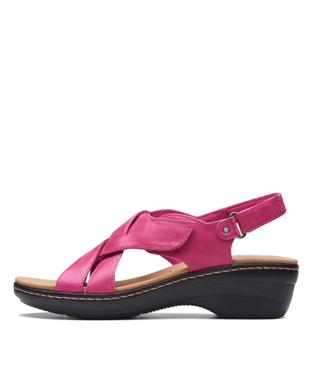 Clarks fuschia sandals hotsell