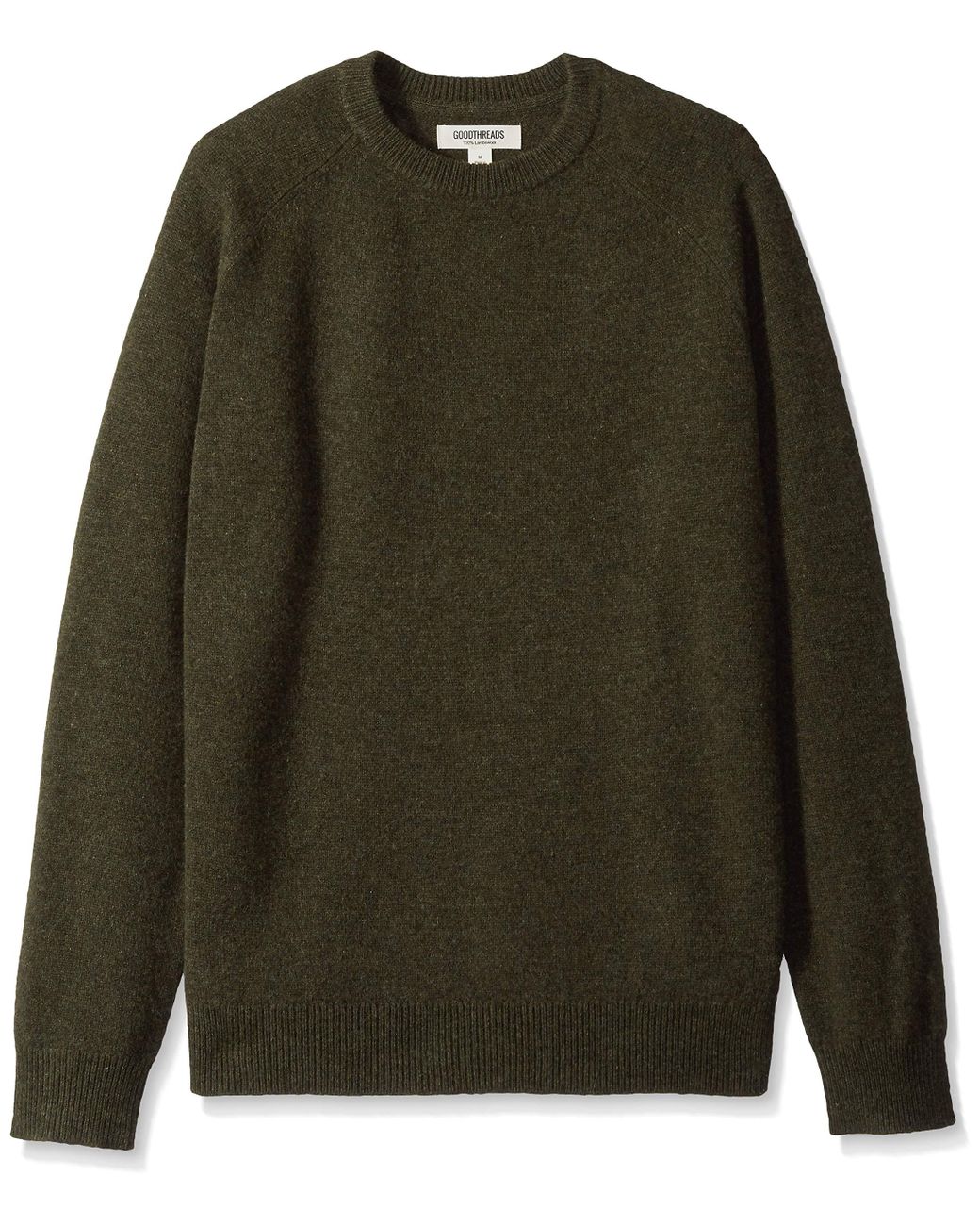 Goodthreads Lambswool Crewneck Sweater in Olive (Green) for Men - Lyst