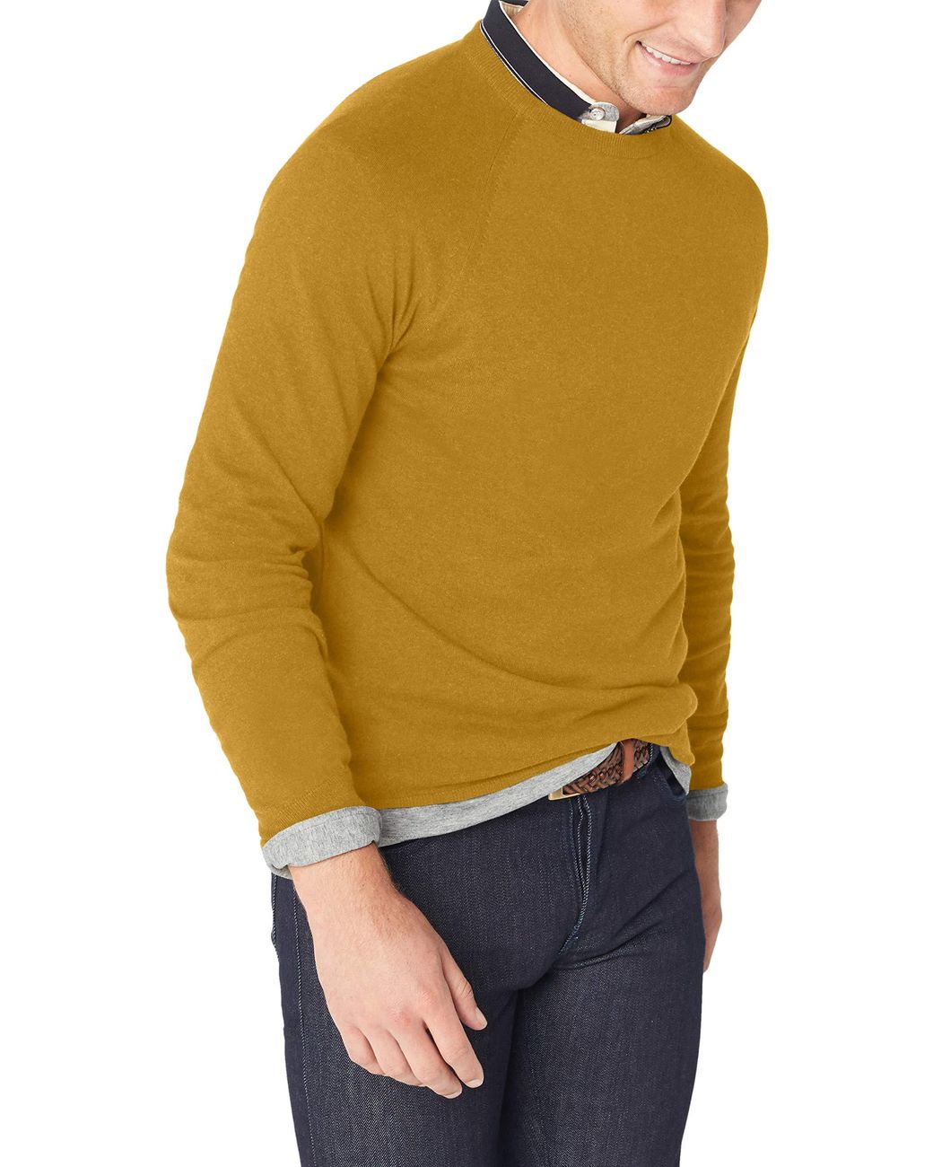 Long Sleeve Stretch Cotton Sweater