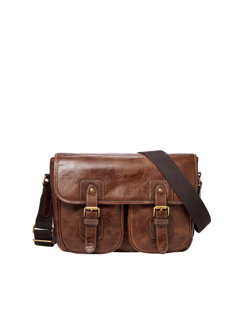 Fossil Leather Greenville Courier in 