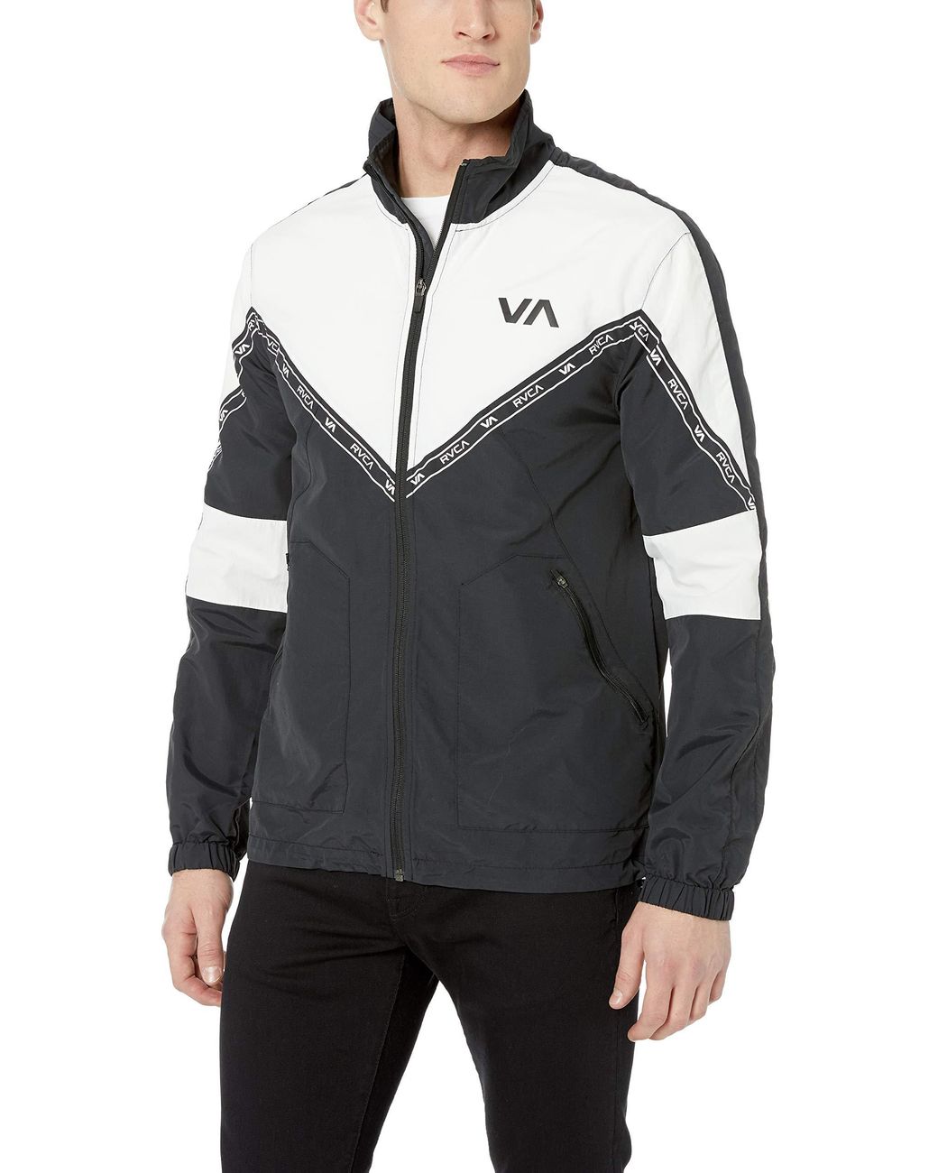 rvca black windbreaker