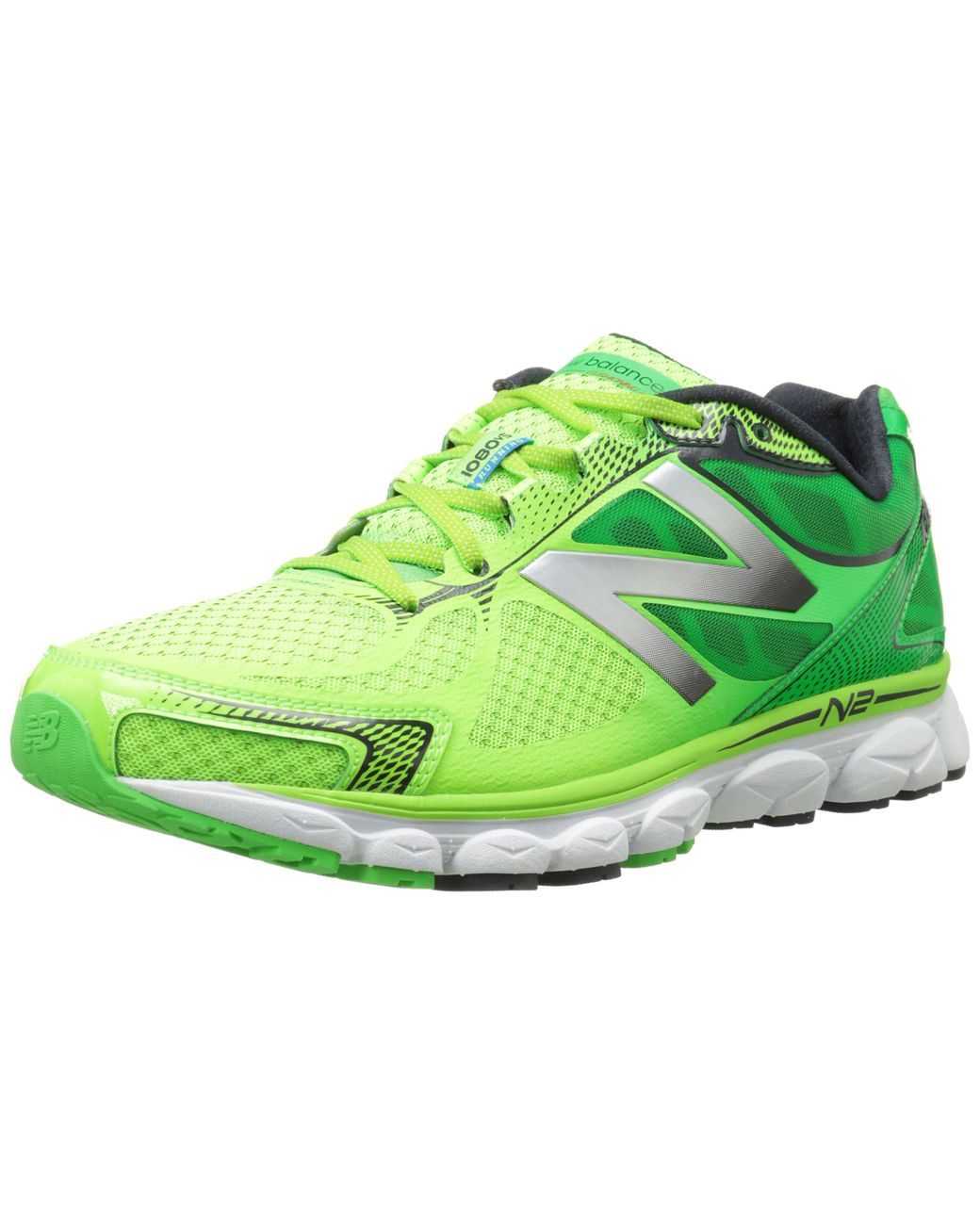 New Balance Rubber 1080 V5 Running Shoe in Green/Silver (Green) for Men |  Lyst