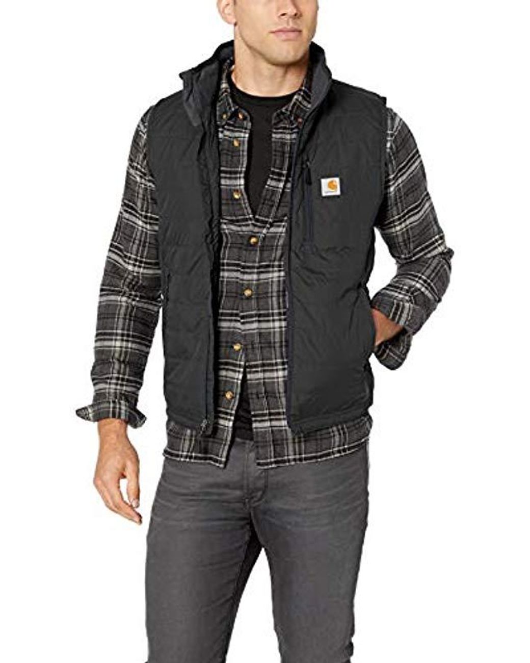 carhartt men's knoxville hooded vest