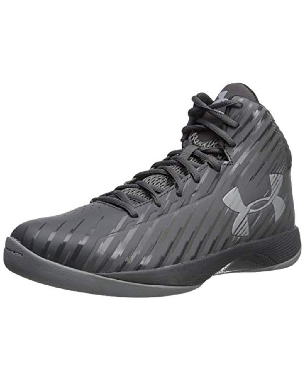 Under Armour Ua Jet Mid Basketball Shoes in Gray for Men | Lyst