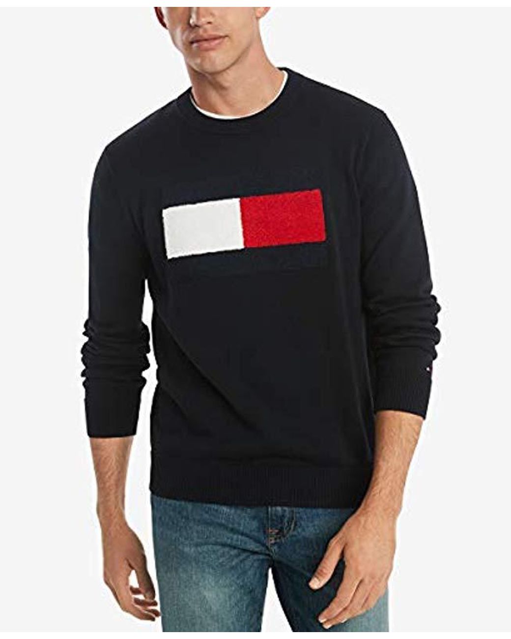 tommy flag sweater