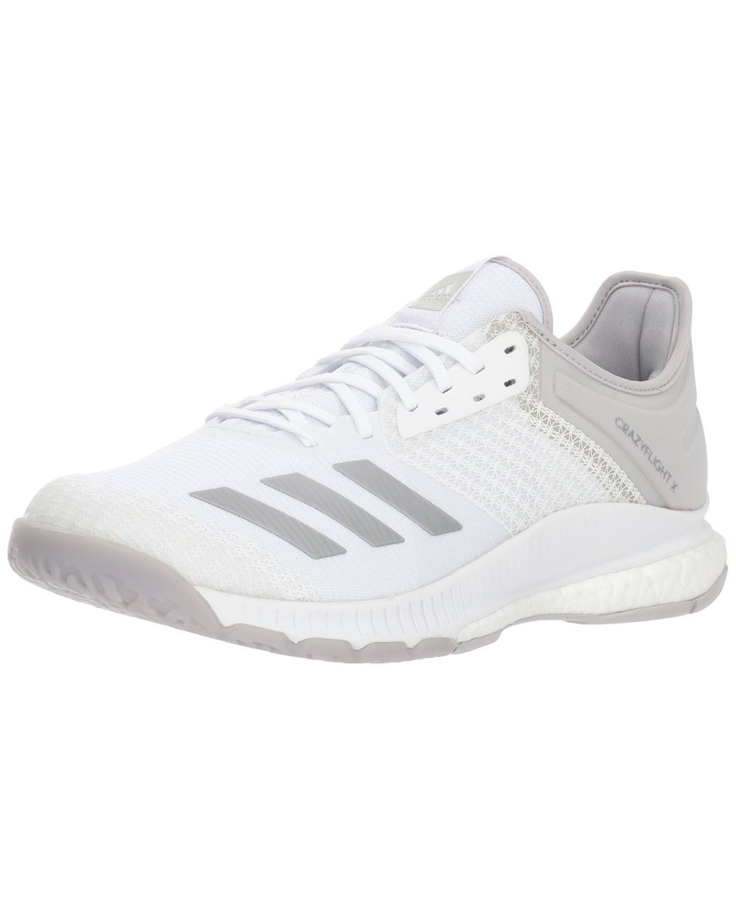 adidas Rubber Crazyflight X 2 Volleyball Shoe in White/Silver Metallic/Grey  (Gray) | Lyst